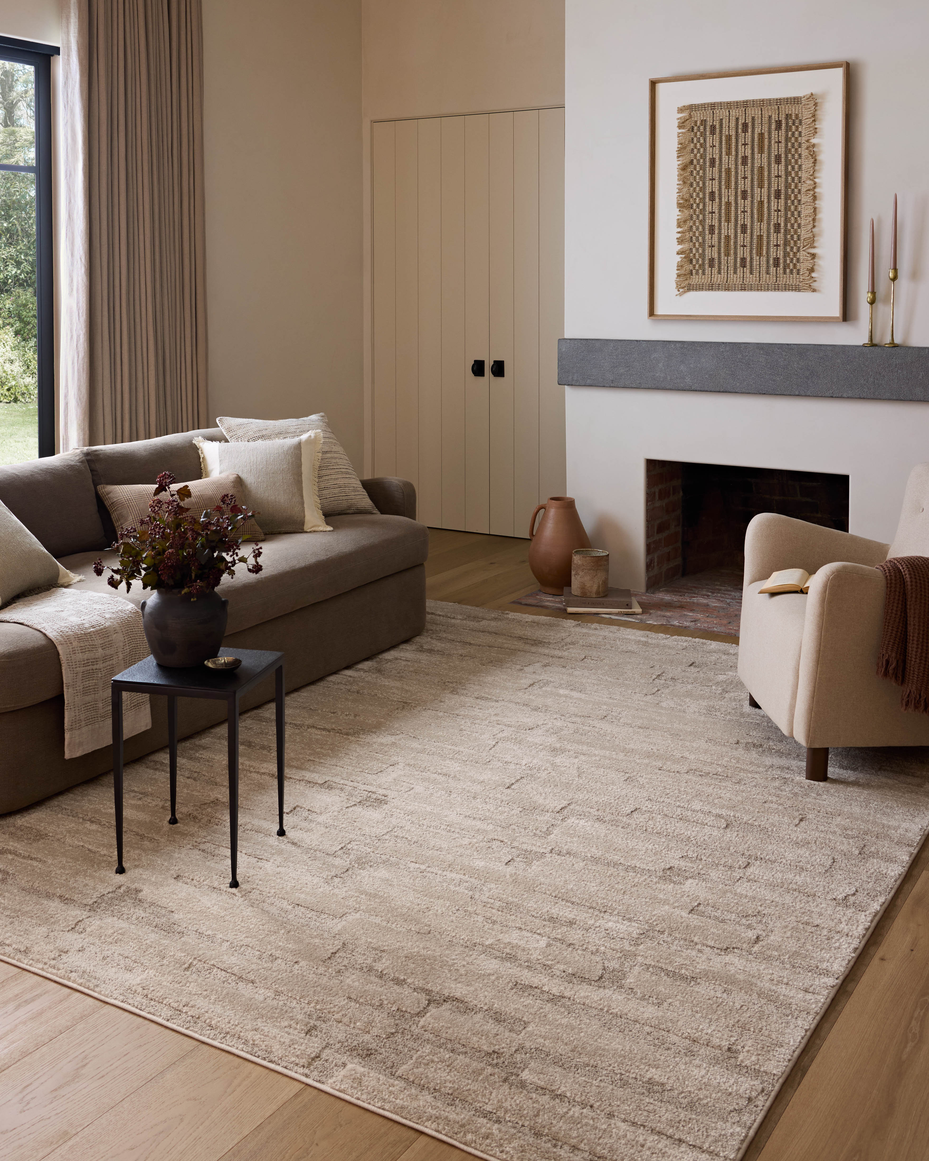 Amber Lewis x Loloi Monty Taupe / Beige Area Rug & Reviews | Wayfair